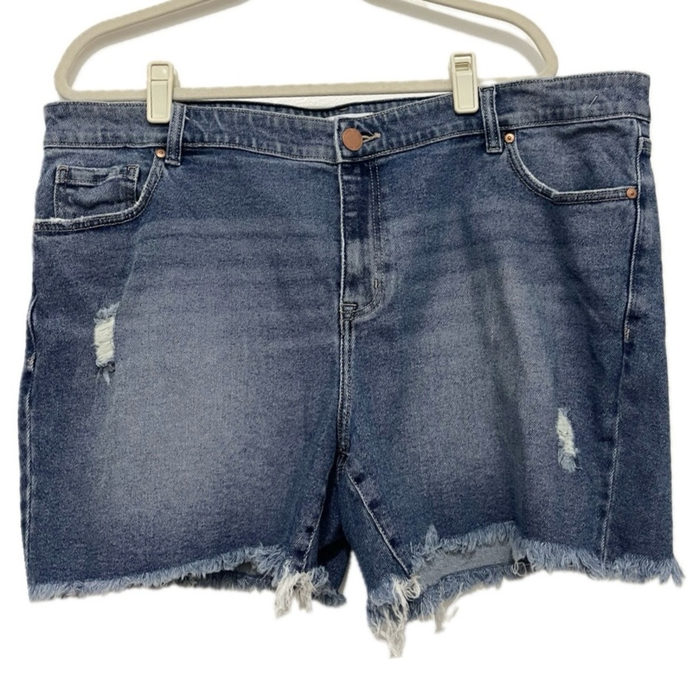 Lane Bryant Mid-rise Boyfriend Midi Jean Shorts